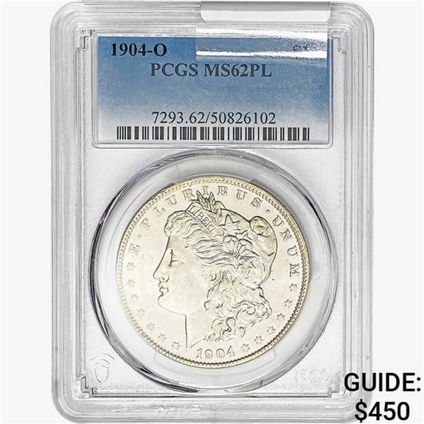 1904-O Morgan Silver Dollar PCGS MS62 PL