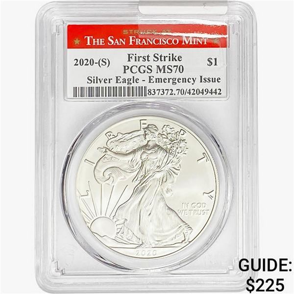 2020-S Silver Eagle PCGS MS70