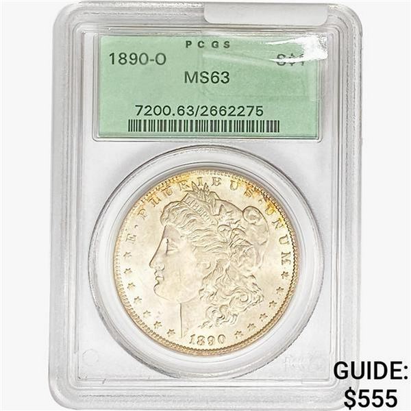 1890-O Morgan Silver Dollar PCGS MS63