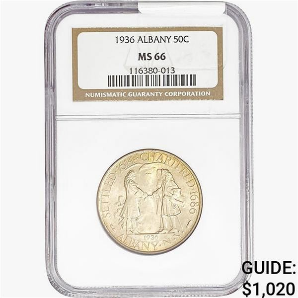 1936 Albany Half Dollar NGC MS66