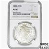 Image 1 : 1884-CC Morgan Silver Dollar NGC MS65