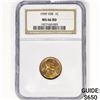 Image 1 : 1909 VDB Wheat Cent NGC MS66 RD