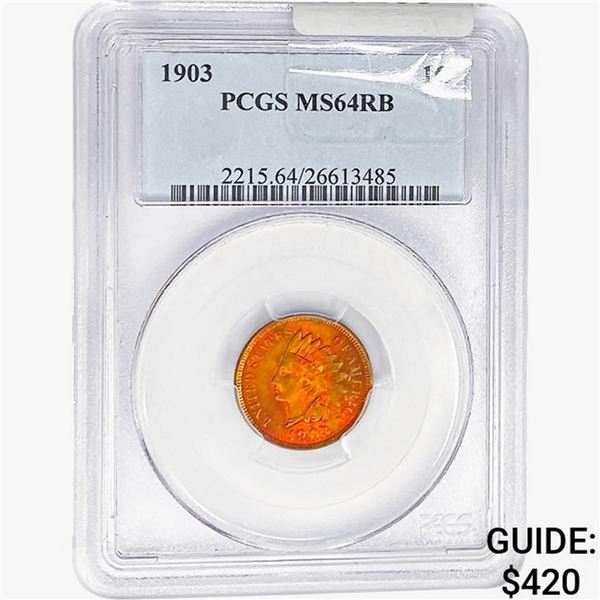 1903 Indian Head Cent PCGS MS64 RB