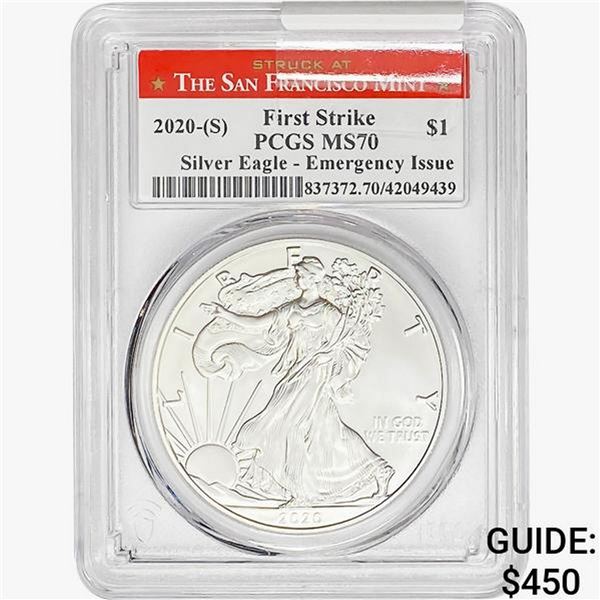2020-S Silver Eagle PCGS MS70