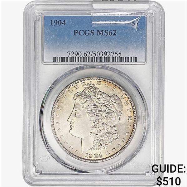 1904 Morgan Silver Dollar PCGS MS62