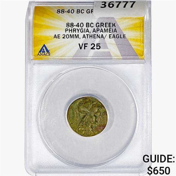 88-40 BC Greek Phrygia, Apameia ANACS VF25