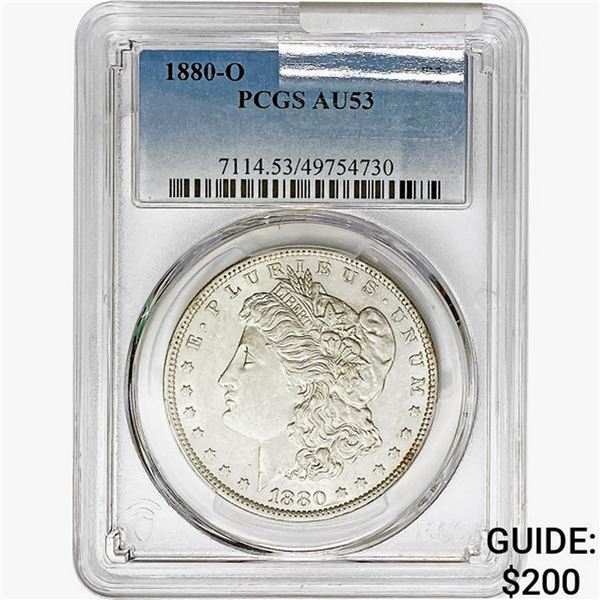 1880-O Morgan Silver Dollar PCGS AU53