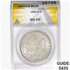1881-S Morgan Silver Dollar ANACS MS65