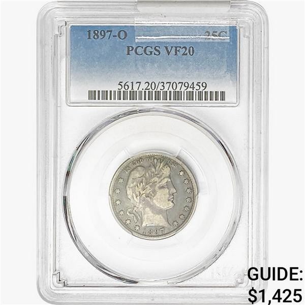 1897-O Barber Quarter PCGS VF20
