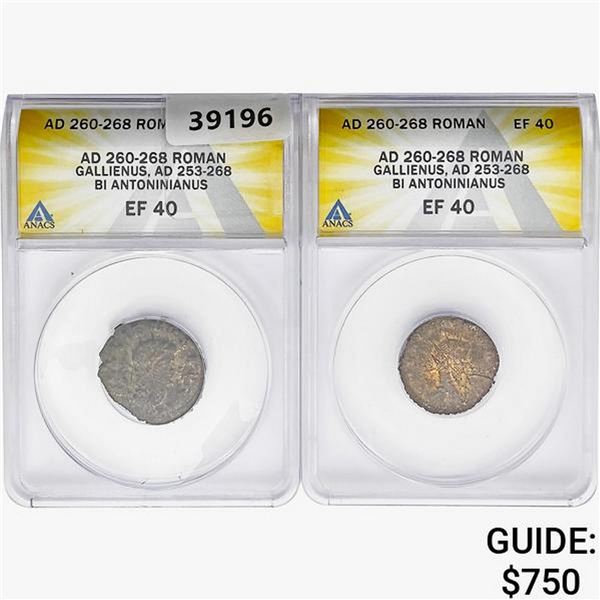 [2] AD 260-268 Roman Gallienus ANACS EF40