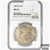 Image 1 : 1878-S Morgan Silver Dollar NGC MS63