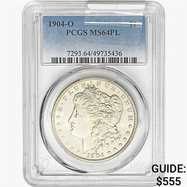 1904-O Morgan Silver Dollar PCGS MS64 PL