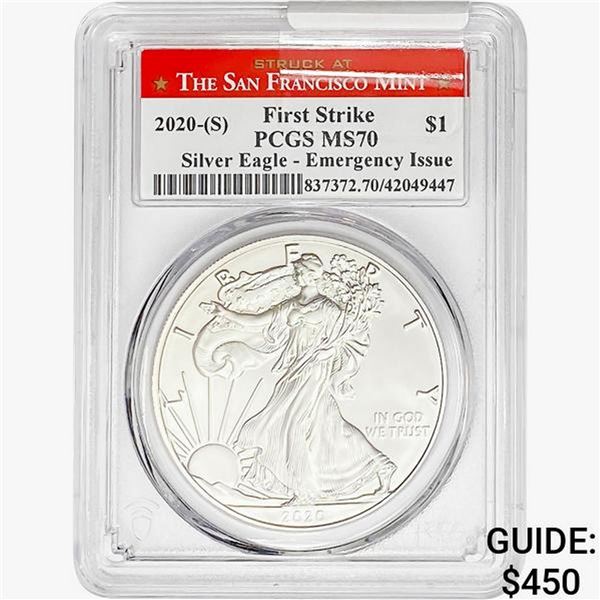 2020-S Silver Eagle PCGS MS70