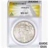 1926-D Silver Peace Dollar ANACS MS62