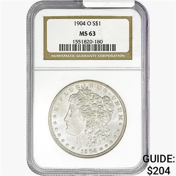 1904-O Morgan Silver Dollar NGC MS63