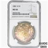 Image 1 : 1881-S Morgan Silver Dollar NGC MS66