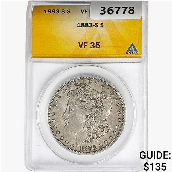 1883-S Morgan Silver Dollar ANACS VF35