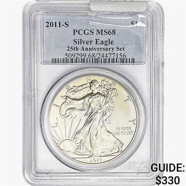 2011-S Silver Eagle PCGS MS68