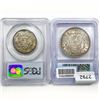 Image 2 : [2] US Silver Coinage ICG,PCGS MS 1889-1964