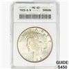 1923-S Silver Peace Dollar ANACS MS63