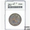 1866-S Seated Liberty Half Dollar ANACS EF45 Motto
