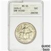 1935-S San Diego Half Dollar ANACS MS65