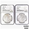 [2] 1888 & 1902-O Morgan Silver Dollar NGC MS63