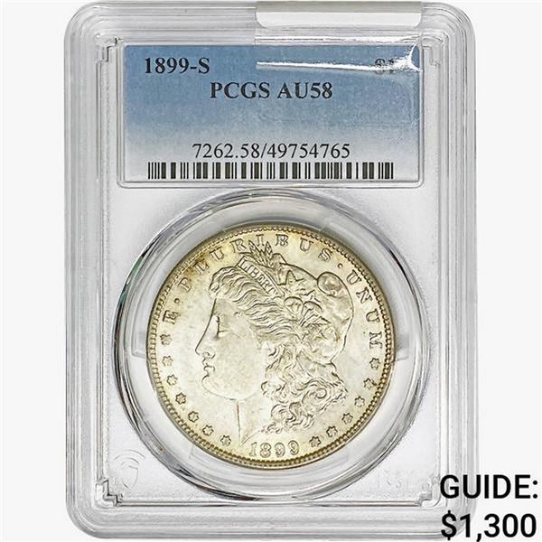1899-S Morgan Silver Dollar PCGS AU58