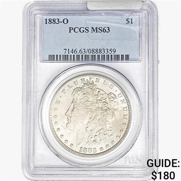 1883-O Morgan Silver Dollar PCGS MS63