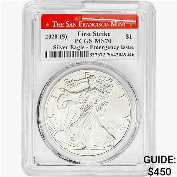 2020-S Silver Eagle PCGS MS70