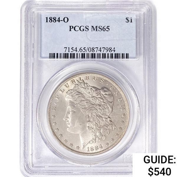 1884-O Morgan Silver Dollar PCGS MS65