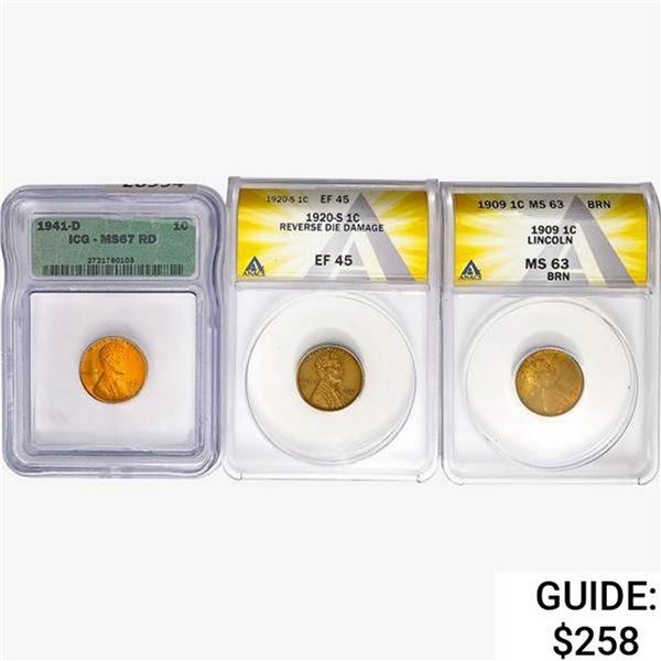 [3] 1909-1941 Cents ICG/ANACS