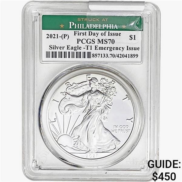2021-P Silver Eagle PCGS MS70
