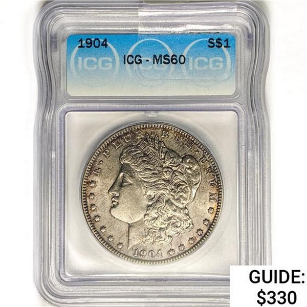 1904 Morgan Silver Dollar ICG MS60
