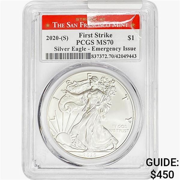 2020-S Silver Eagle PCGS MS70