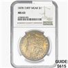 Image 1 : 1878 7/8TF Morgan Silver Dollar NGC MS63