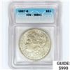 1887-S Morgan Silver Dollar ICG MS61