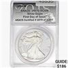 2018-W Silver Eagle ANACS PR70 DCAM, FDOI