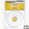 1853 Rare Gold Dollar ANACS AU50