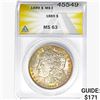 1889 Morgan Silver Dollar ANACS MS63