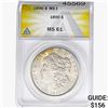 1890 Morgan Silver Dollar ANACS MS61