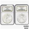 [2] 1989 & 1995 Silver Eagle NGC MS69