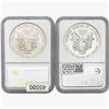 Image 2 : [2] 1989 & 1995 Silver Eagle NGC MS69