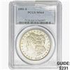 1881-S Morgan Silver Dollar PCGS MS64