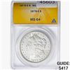 1878-S Morgan Silver Dollar ANACS MS64