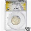 1877-CC Seated Liberty Quarter ANACS VF30