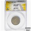 1873 Seated Liberty Quarter ANACS AU53 ARROWS