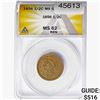 1856 Braided Hair Half Cent ANACS MS62 BRN