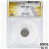 1860 Silver Three Cent ANACS AU50