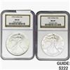 [2] 1991 & 1992 Silver Eagle NGC MS69